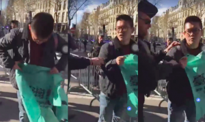 Police told Wu he could not protest on that day (Bryant Wu/Facebook)