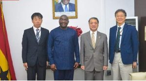Les émissaires français et japonais en visite à Bawumia