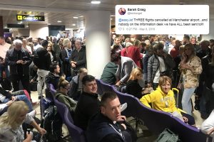 Des centaines de passagers d'easyJet bloqués à l'aéroport de Manchester alors qu'une grève du contrôle aérien en France voit les vols annulés