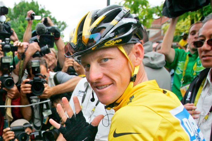 Lance Armstrong pendant le Tour de France