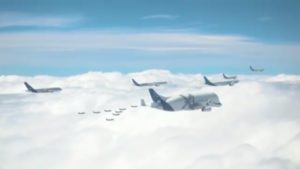 Des images aériennes d'Airbus montrent une formation de vol spectaculaire au-dessus de la France | 1 NOUVELLES MAINTENANT