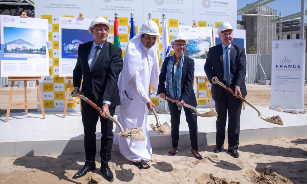 Le pavillon français débute les travaux de construction pour l'Expo 2020 de Dubaï