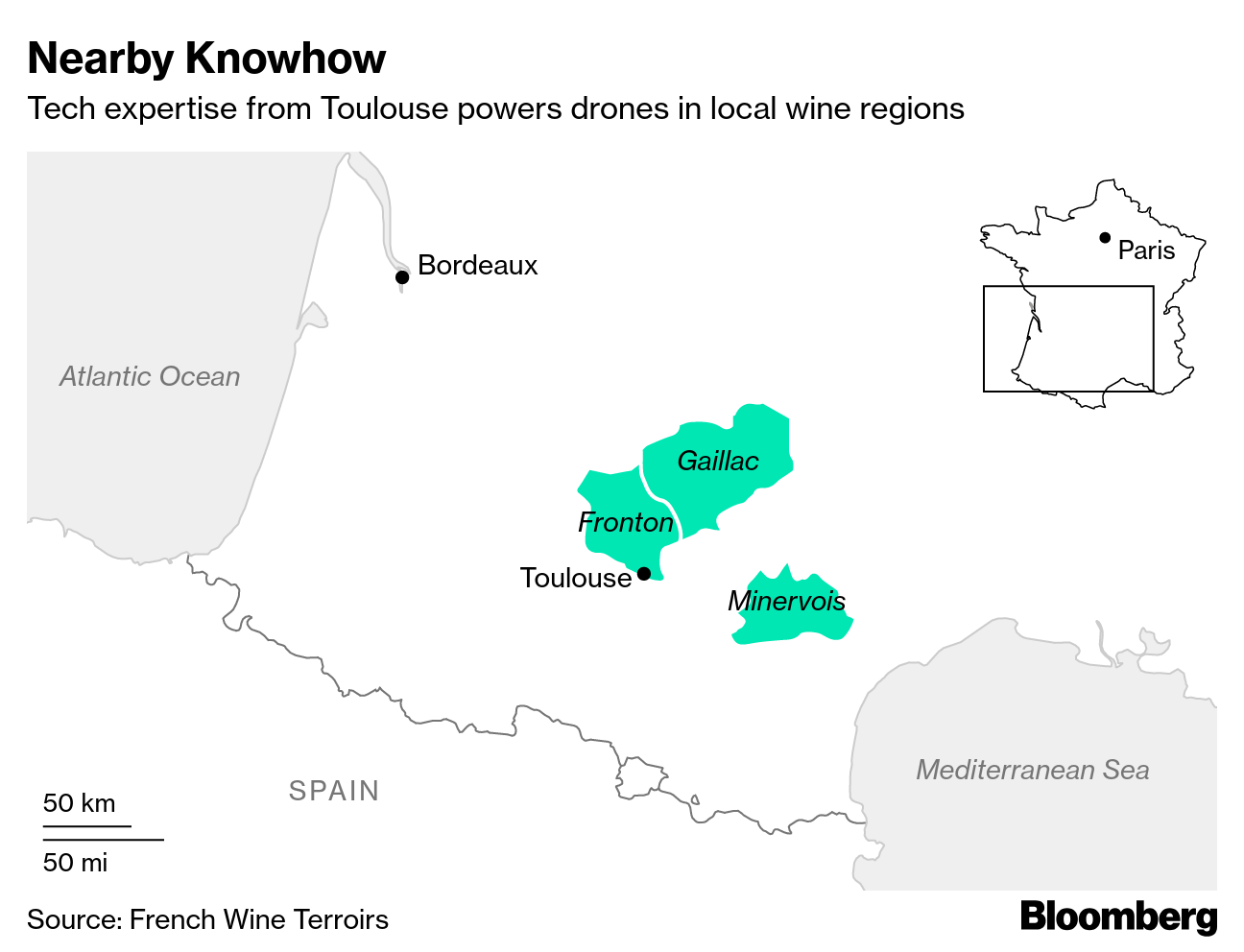 drone france bloomberg