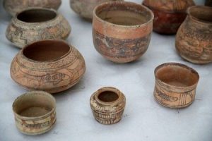Some artifacts amongst the 445 from the 2nd and 3rd millennium BC which were seized by French customs between 2006 and 2007, are displayed during a ceremony at the Embassy of Pakistan in Paris (AFP/ MANILA BULLETIN)