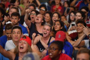 Team USA fans cheering